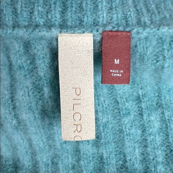 Anthropologie Pilcro Ribbed Cashmere Sweater Size Medium - Picture 10 of 11